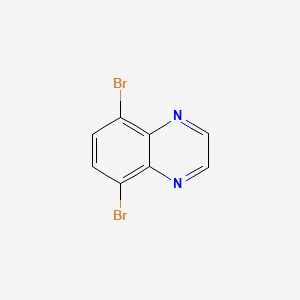 Chemical structure of 5,8-Dibromoquinoxaline