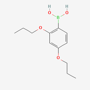 Chemical structure of 2,4-Dipropoxyphenylboronic acid