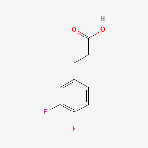 Chemical structure of 3,4-Difluorohydrocinnamic acid