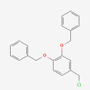 Chemical structure of 3,4-Dibenzyloxybenzyl chloride