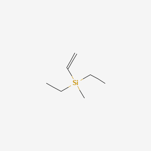 Chemical structure of Diethylmethylvinylsilane
