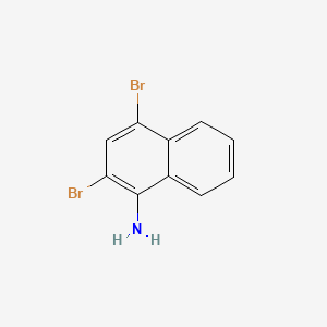 Chemical structure of 2,4-Dibromo-1-naphthylamine