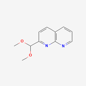 Chemical structure of 2-Dimethoxymethyl-[1,8]naphthyridine