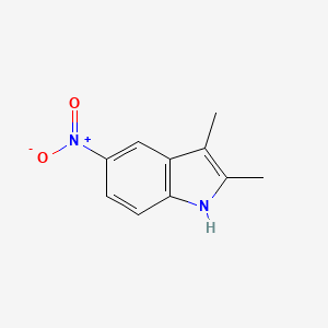 Chemical structure of 2,3-Dimethyl-5-nitroindole