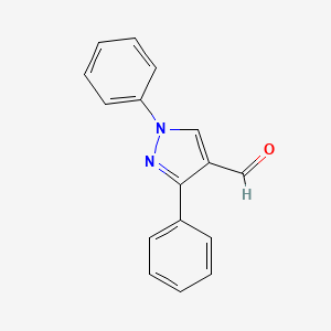 Chemical structure of 1,3-Diphenyl-1H-pyrazole-4-carboxaldehyde