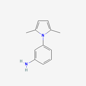 Chemical structure of 3-(2,5-Dimethyl-1H-pyrrol-1-yl)aniline