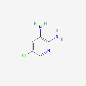 Chemical structure of 2,3-Diamino-5-chloropyridine