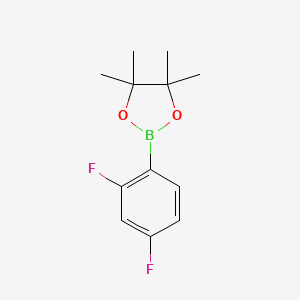 Chemical structure of 2,4-Difluorophenylboronic acid pinacol ester