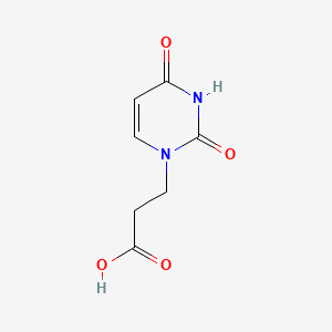Chemical structure of 1-(2-Carboxyethyl)uracil
