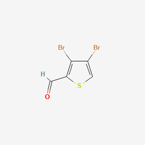 Chemical structure of 3,4-Dibromothiophene-2-carboxaldehyde