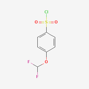 Chemical structure of 4-(Difluoromethoxy)benzenesulfonyl chloride