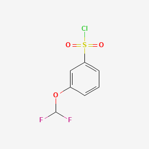 Chemical structure of 3-(Difluoromethoxy)benzenesulfonyl chloride