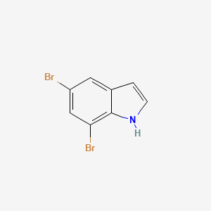 Chemical structure of 5,7-Dibromoindole