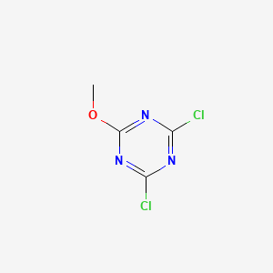 Chemical structure of 2,4-Dichloro-6-methoxy-1,3,5-triazine