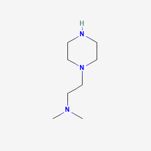 Chemical structure of 1-[2-(Dimethylamino)ethyl]piperazine