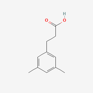 Chemical structure of 3-(3,5-Dimethylphenyl)propanoic acid