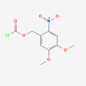 Chemical structure of 4,5-Dimethoxy-2-nitrobenzyl chloroformate