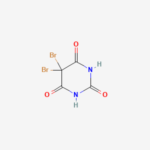 Chemical structure of 5,5-Dibromobarbituric acid