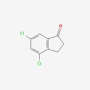 Chemical structure of 4,6-Dichloro-1-indanone