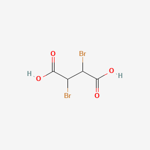 Chemical structure of 2,3-Dibromosuccinic acid