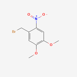 Chemical structure of 4,5-Dimethoxy-2-nitrobenzyl bromide
