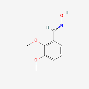 Chemical structure of Benzaldehyde, 2,3-dimethoxy-, oxime