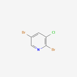 Chemical structure of 2,5-dibromo-3-chloropyridine