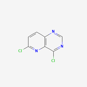 Chemical structure of 4,6-dichloropyrido[3,2-d]pyrimidine
