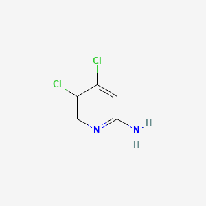 Chemical structure of 4,5-dichloropyridin-2-amine