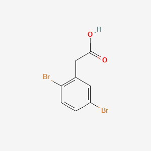 Chemical structure of 2,5-Dibromobenzeneacetic acid