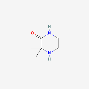 Chemical structure of 3,3-dimethylpiperazin-2-one