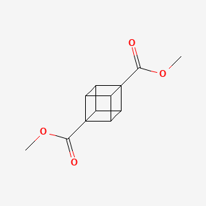 Chemical structure of Dimethyl Cubane-1,4-dicarboxylate