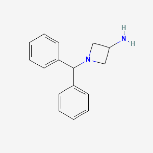 Chemical structure of 1-(diphenylmethyl)azetidin-3-amine