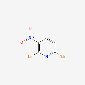 Chemical structure of 2,6-dibromo-3-nitropyridine