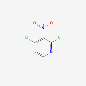 Chemical structure of 2,4-dichloro-3-nitropyridine