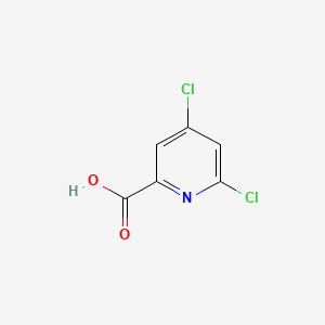 Chemical structure of 4,6-dichloropyridine-2-carboxylic acid