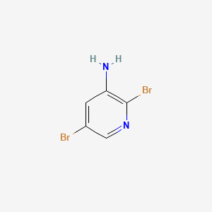 Chemical structure of 3-Amino-2,5-dibromopyridine