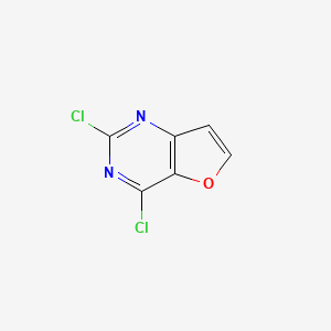 Chemical structure of 2,4-dichlorofuro[3,2-d]pyrimidine