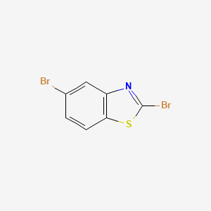 Chemical structure of 2,5-Dibromo-benzothiazole