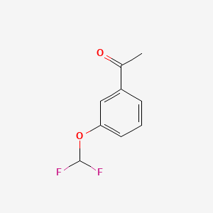 Chemical structure of 3'-(Difluoromethoxy)acetophenone