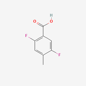 Chemical structure of 2,5-Difluoro-4-methylbenzoic acid