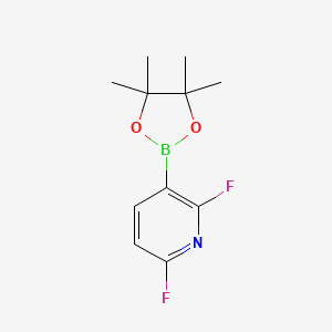 Chemical structure of 2,6-Difluoropyridin-3-ylboronic acid pinacol ester