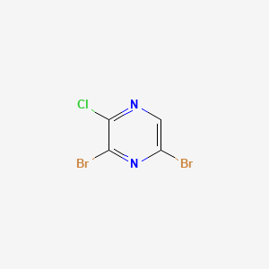 Chemical structure of 3,5-Dibromo-2-chloropyrazine