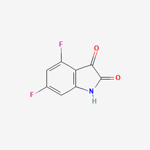 Chemical structure of 4,6-Difluoro-1H-indole-2,3-dione