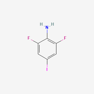 Chemical structure of 2,6-Difluoro-4-iodoaniline