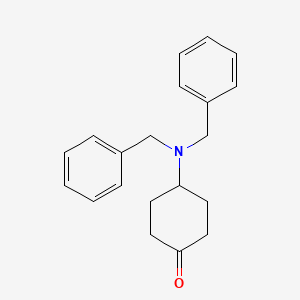 Chemical structure of 4-(Dibenzylamino)cyclohexanone