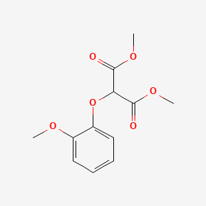 Chemical structure of Dimethyl 2-(2-methoxyphenoxy)malonate