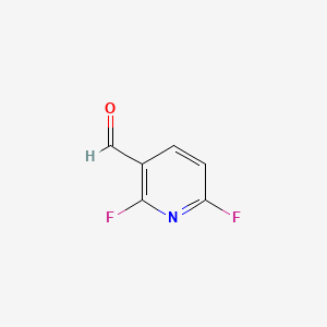 Chemical structure of 2,6-Difluoropyridine-3-carboxaldehyde