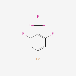 Chemical structure of 4-Bromo-2,6-difluorobenzotrifluoride