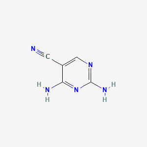 Chemical structure of 2,4-Diaminopyrimidine-5-carbonitrile